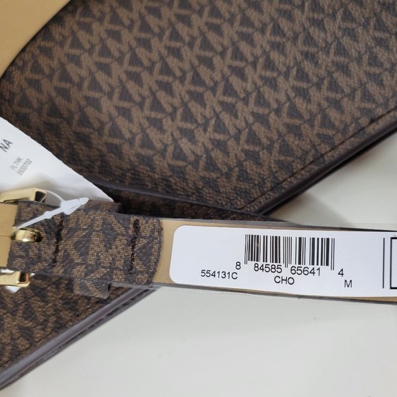 New - MICHAEL KORS Belt Bag with Pull Chain Chocolate Size M - Picture 16 of 16